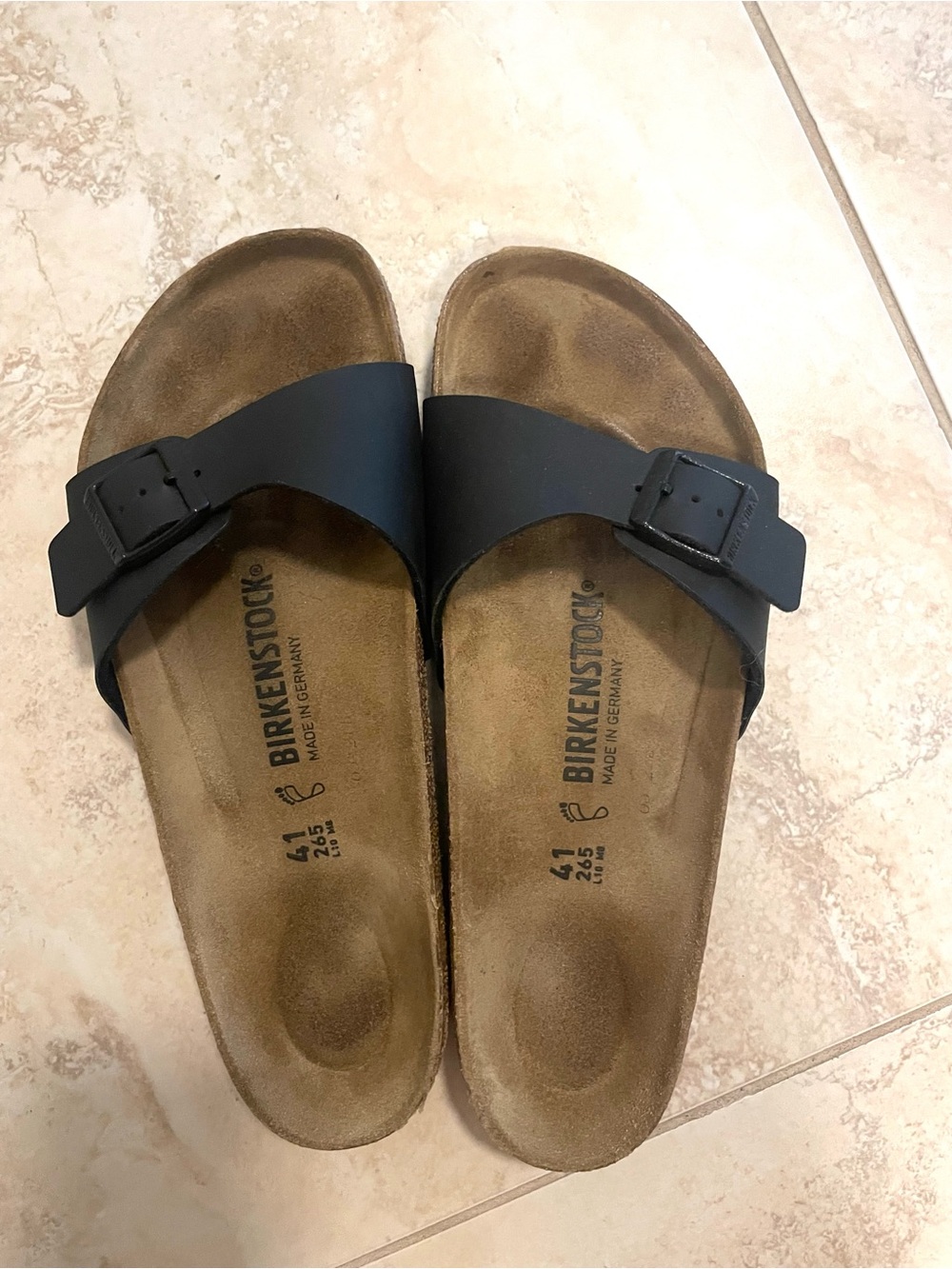 Birkenstock Madrid Single Strap Sandal in Black
